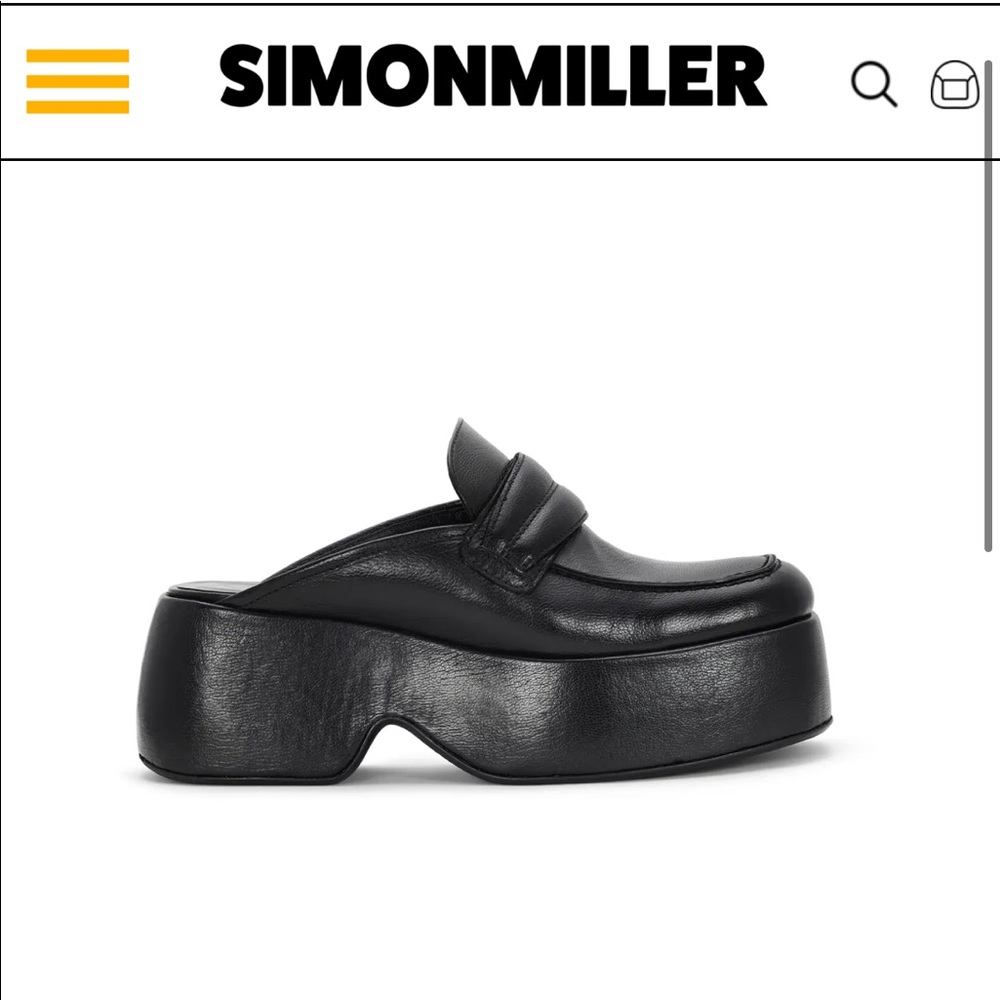 Simon Miller "Hustler" platform loafer mules